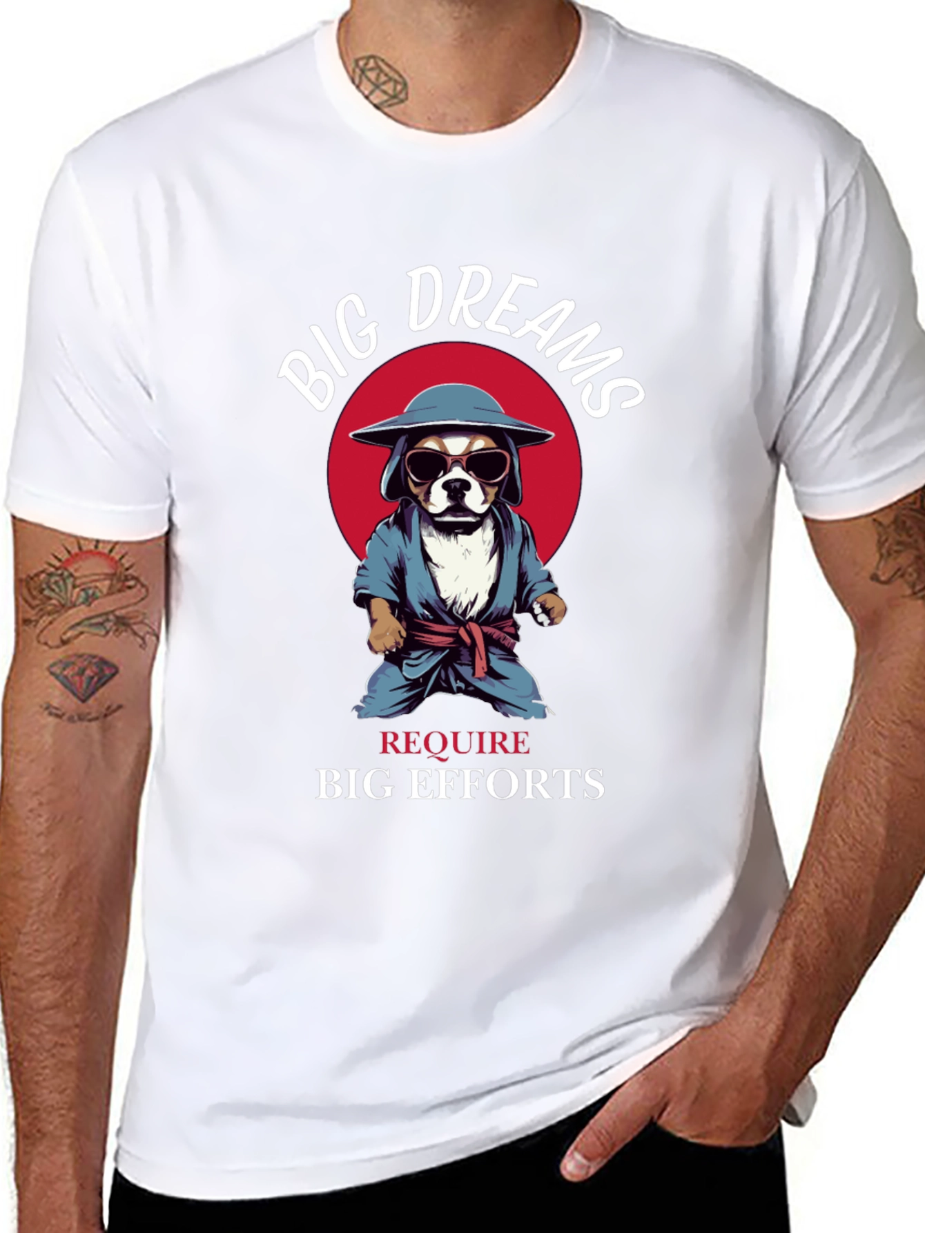 Big Dreams Dog Graphic T-Shirt