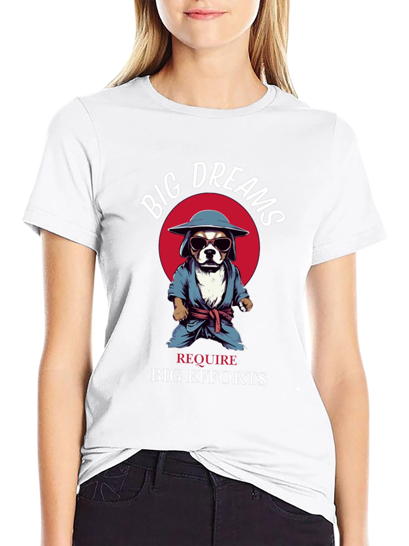 Big Dreams Dog Graphic T-Shirt