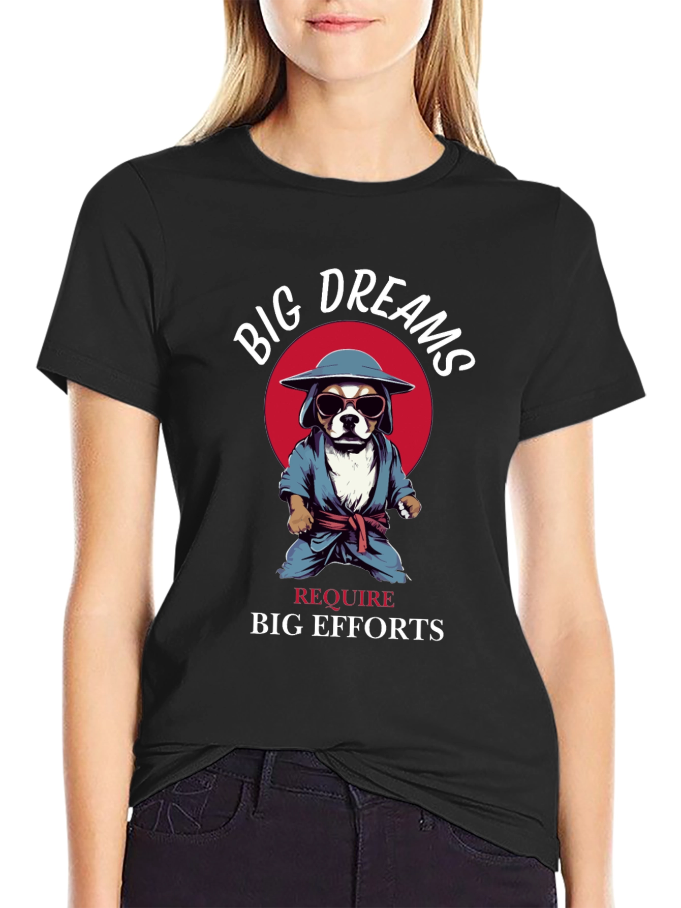 Big Dreams Dog Graphic T-Shirt