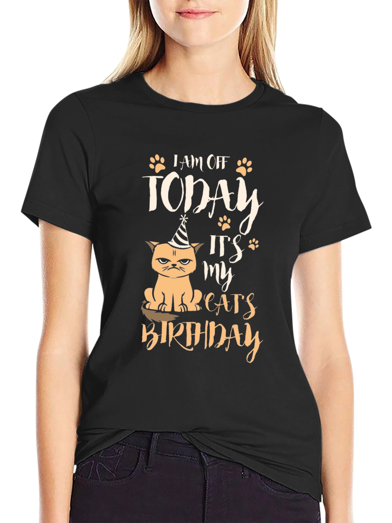 I am Off Today Cat Birthday T-Shirt