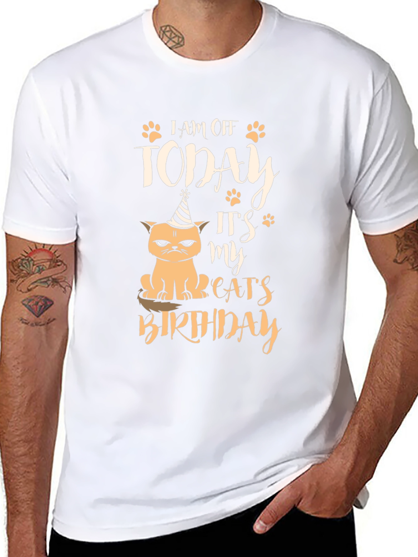 I am Off Today Cat Birthday T-Shirt