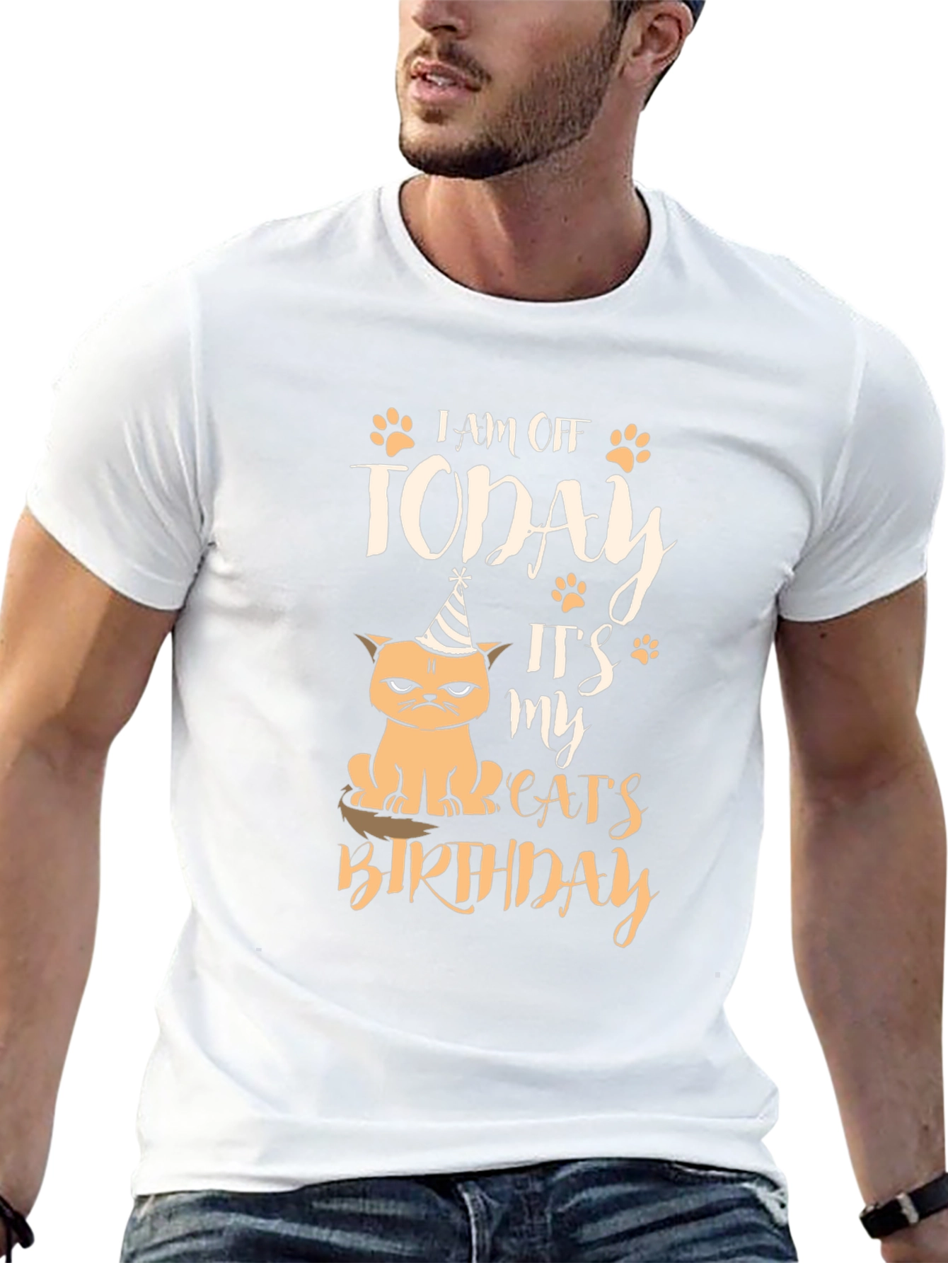 I am Off Today Cat Birthday T-Shirt