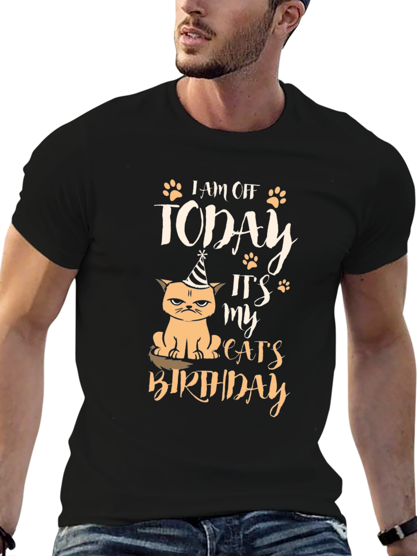 I am Off Today Cat Birthday T-Shirt