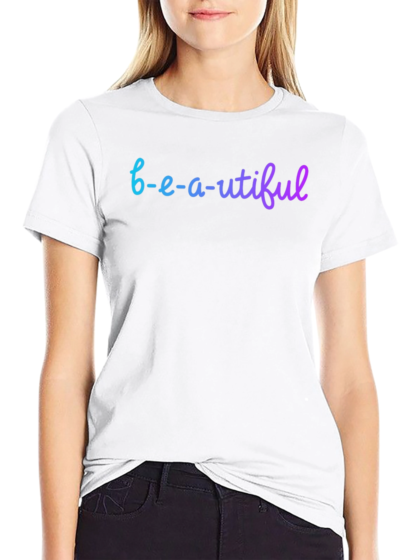 Beautiful Gradient Graphic Tee - Stylish Casual Wear
