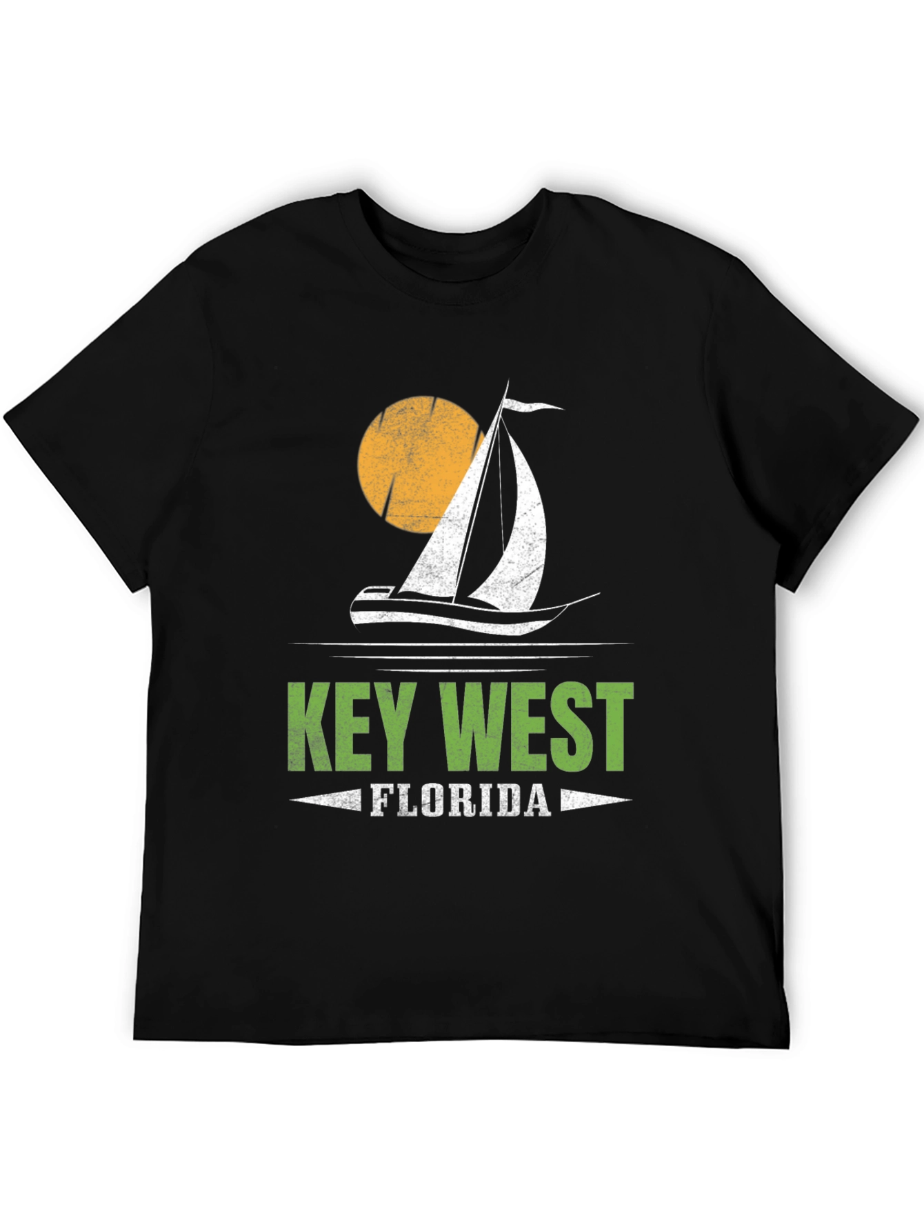 Key West Florida Sailboat Graphic T-Shirt