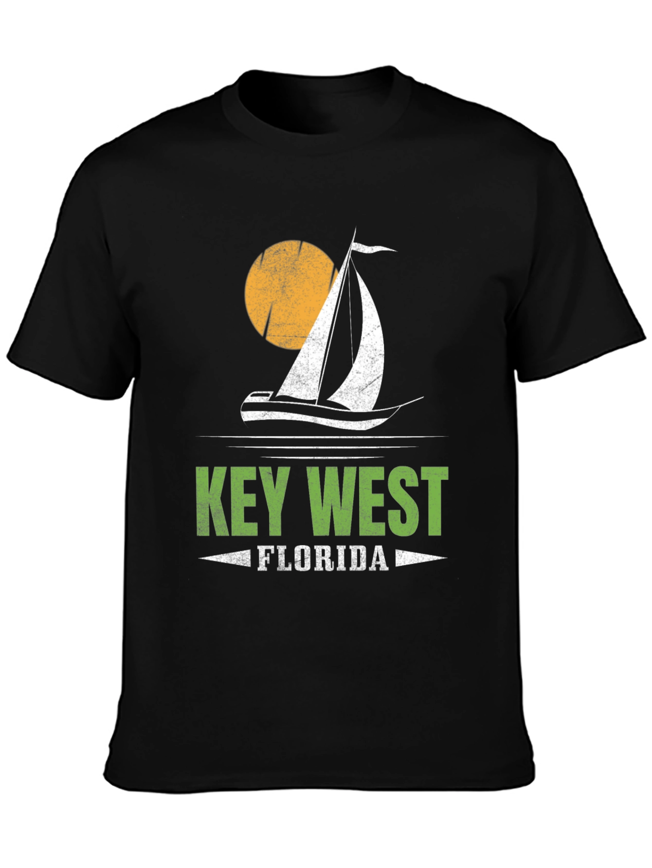 Key West Florida Sailboat Graphic T-Shirt