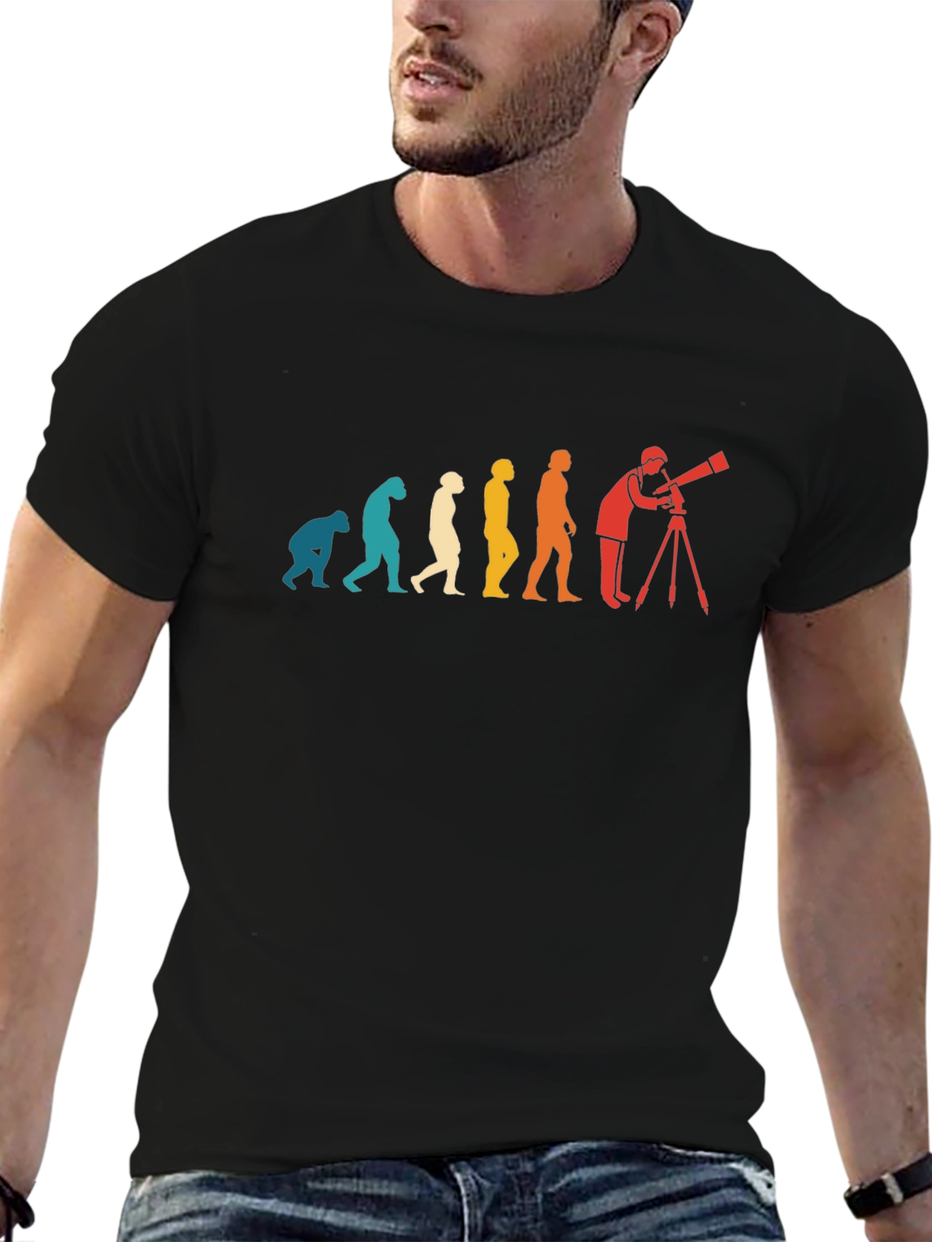 Astronomy Evolution T-Shirt - Stargazer Tee