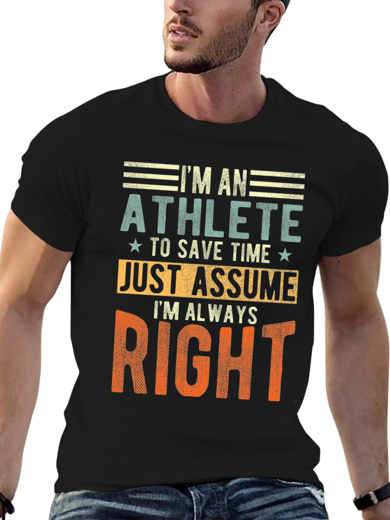 Im An Athlete T-Shirt Funny Gift Tee