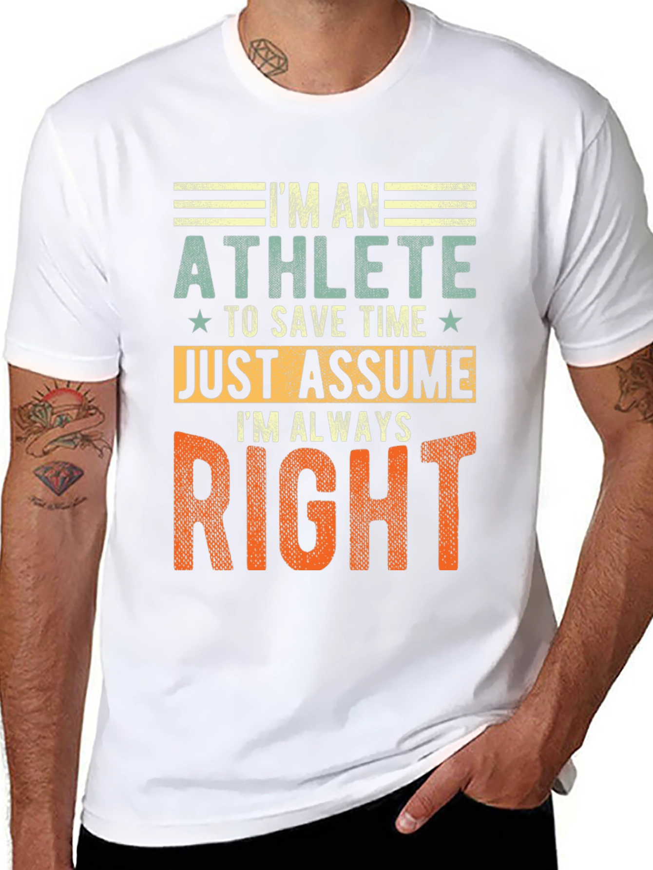 Im An Athlete T-Shirt Funny Gift Tee
