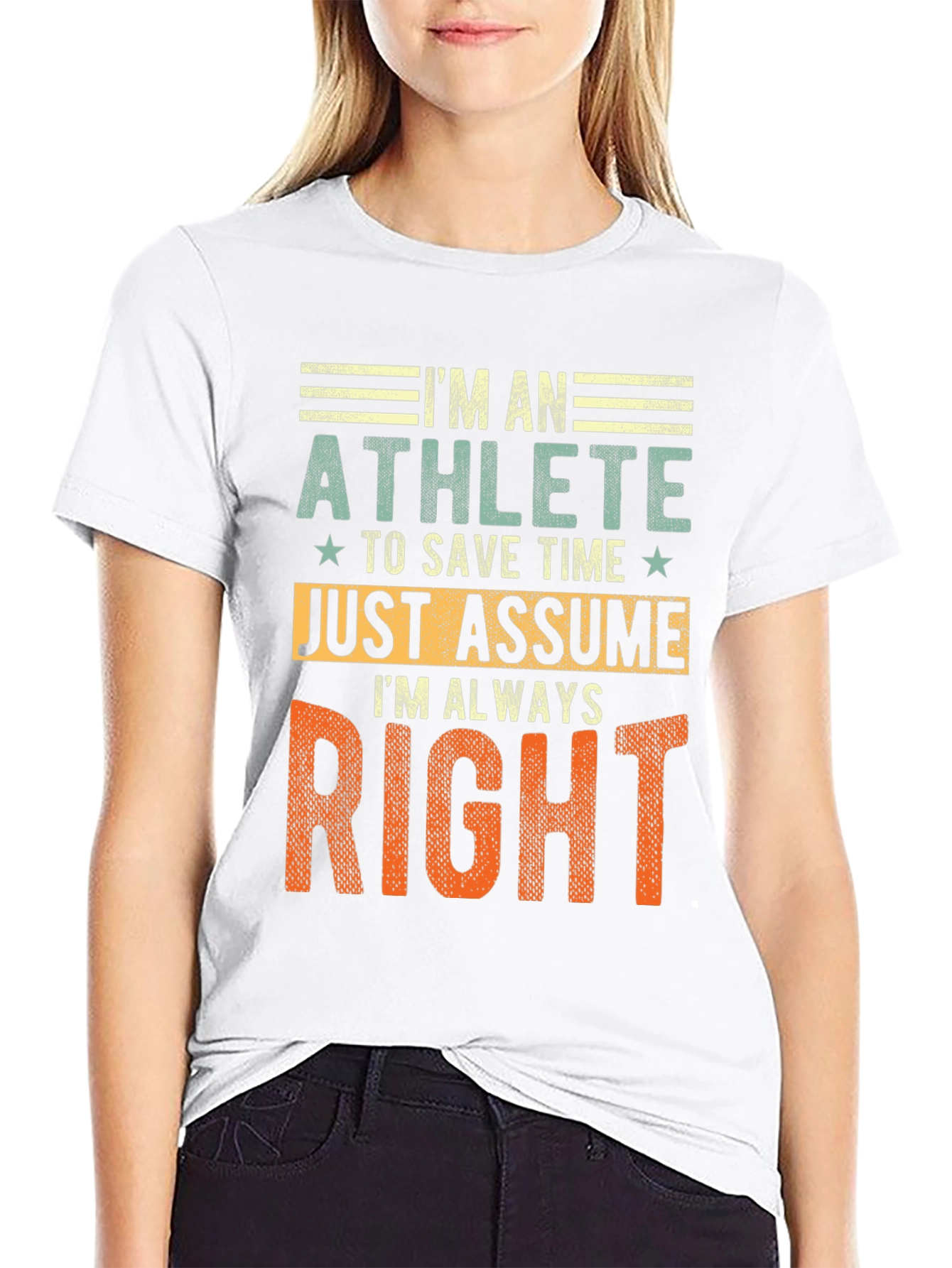 Im An Athlete T-Shirt Funny Gift Tee