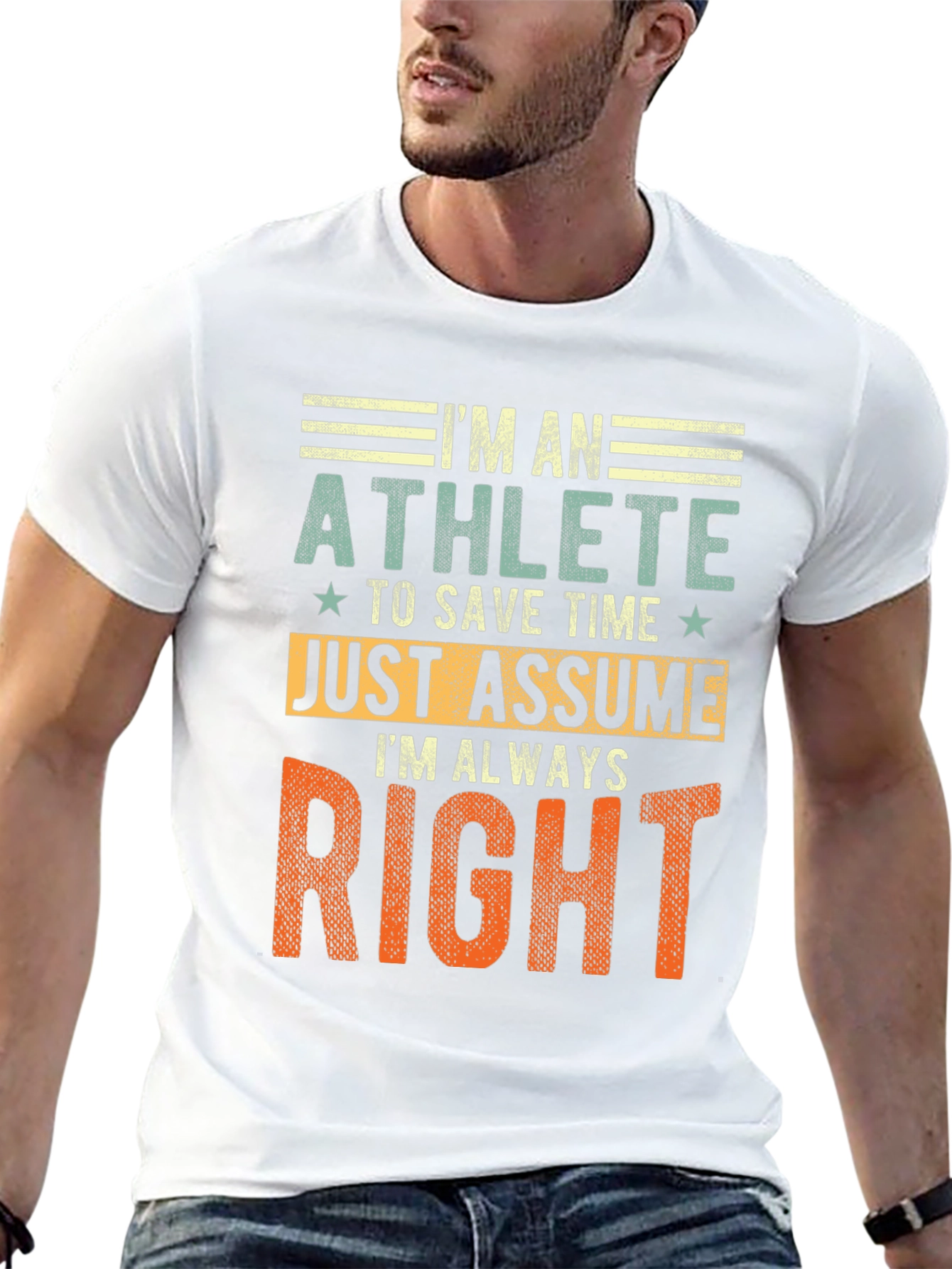 Im An Athlete T-Shirt Funny Gift Tee