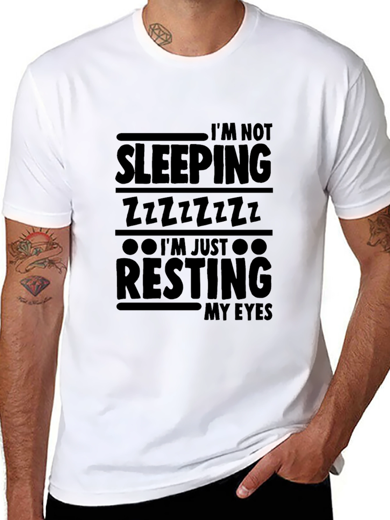 Im Not Sleeping Resting My Eyes Graphic Tee