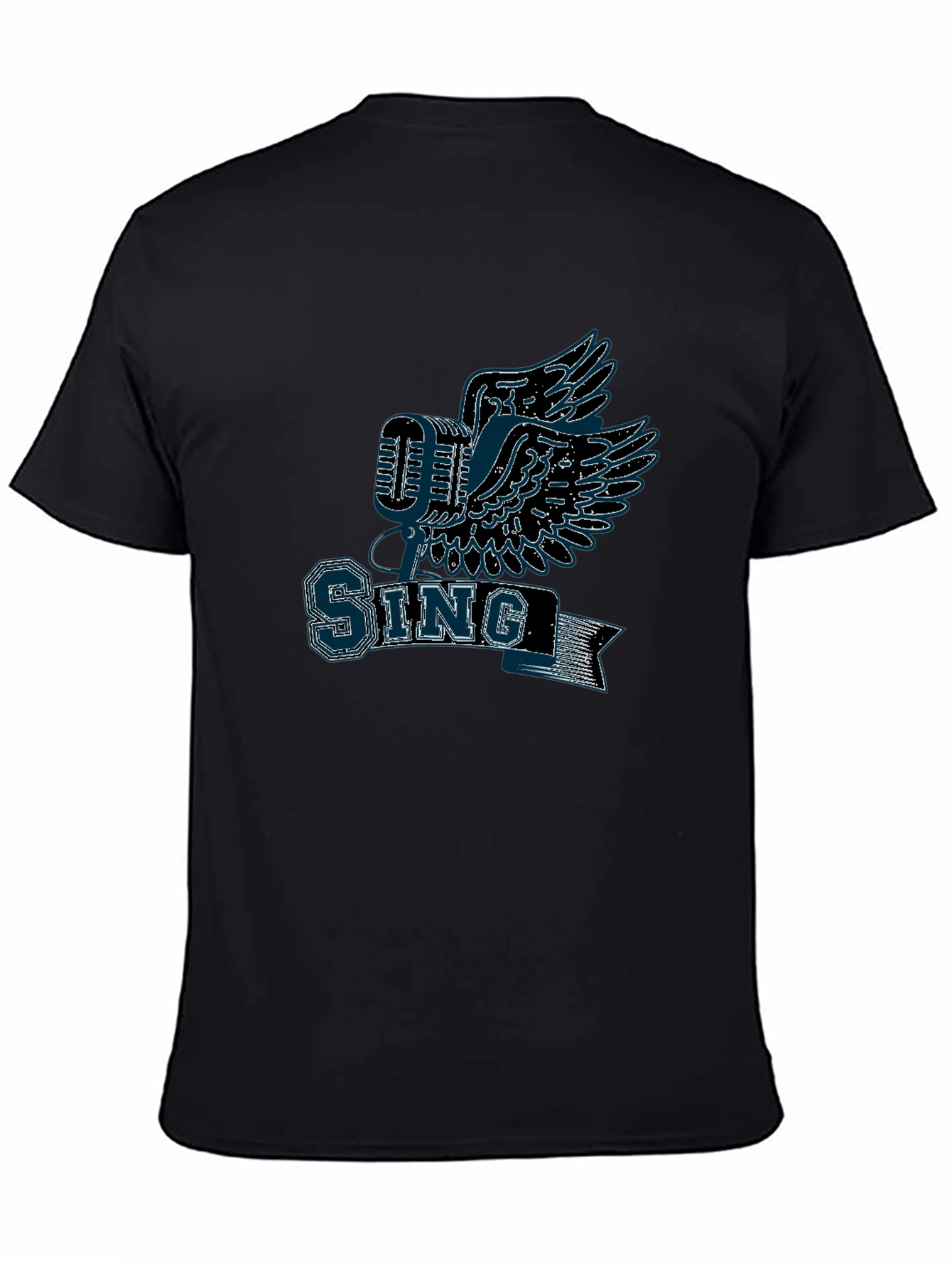 Sing Graphic T-Shirt - Flying Microphone Design