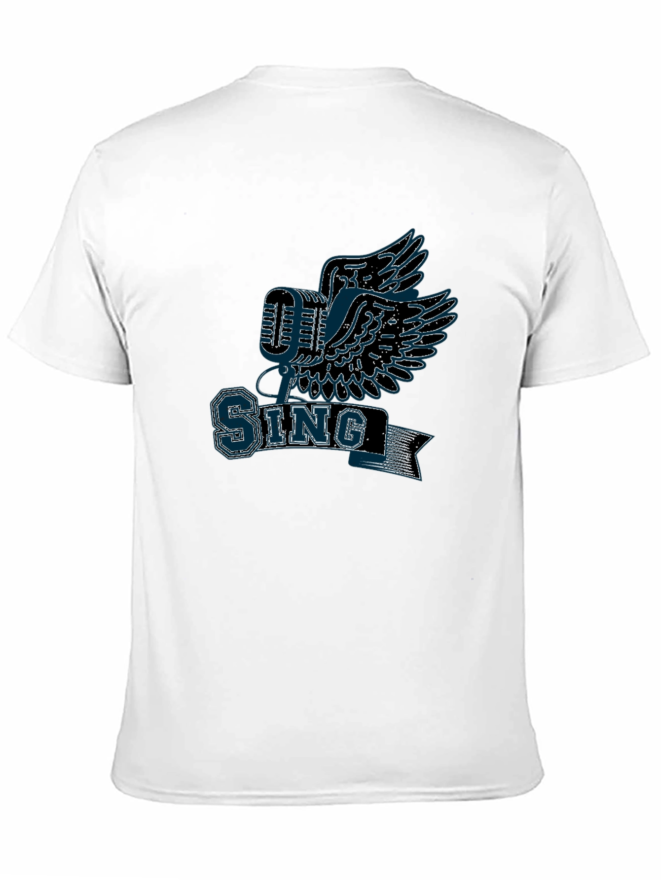 Sing Graphic T-Shirt - Flying Microphone Design