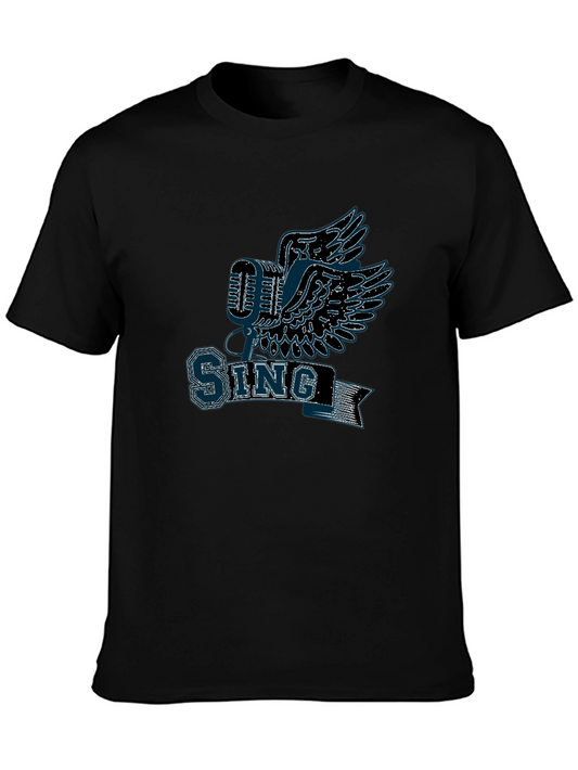 Sing Graphic T-Shirt - Flying Microphone Design