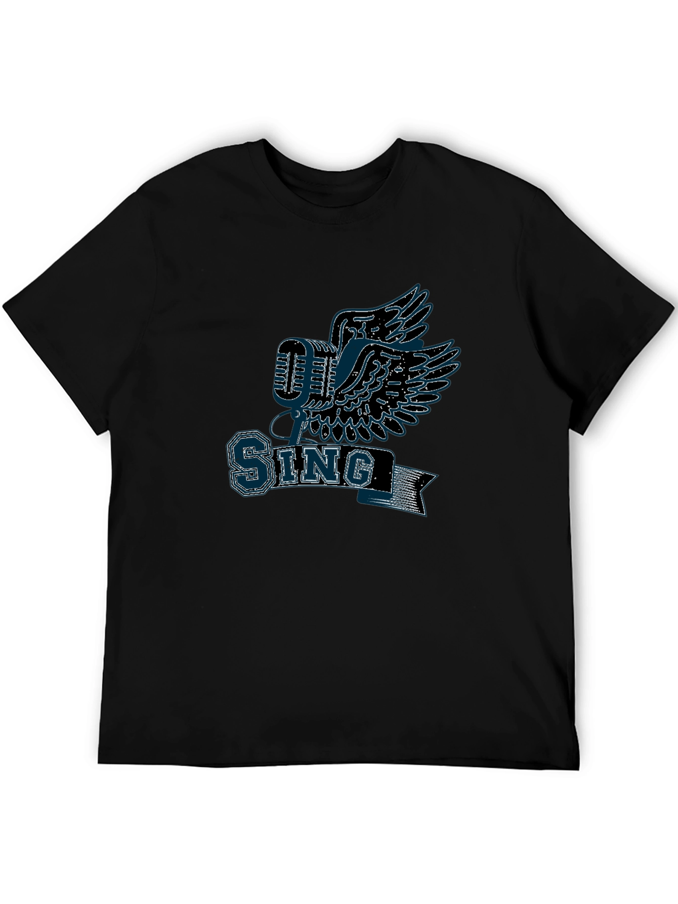 Sing Graphic T-Shirt - Flying Microphone Design