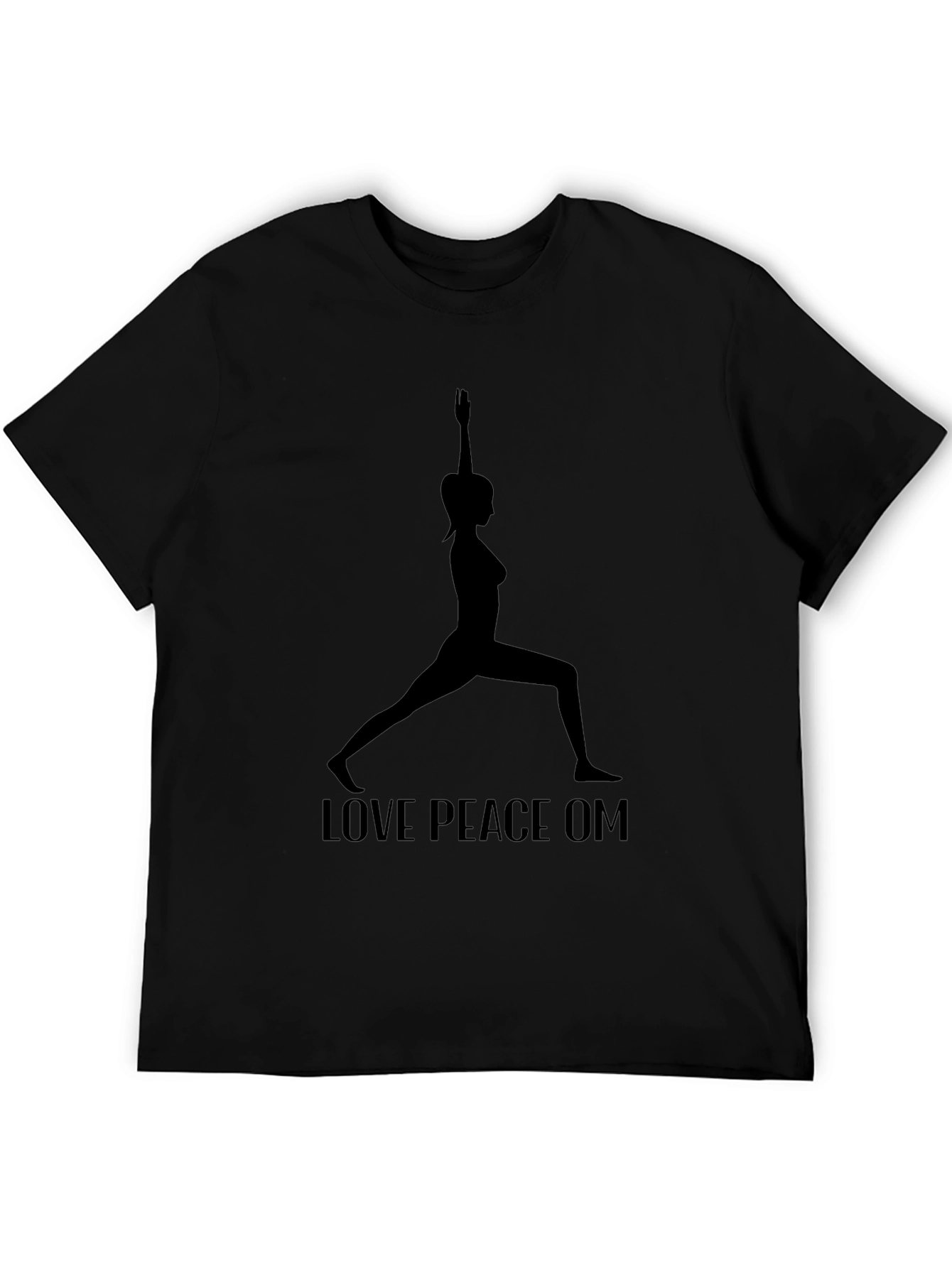 Yoga Silhouette T-Shirt - Love Peace Om