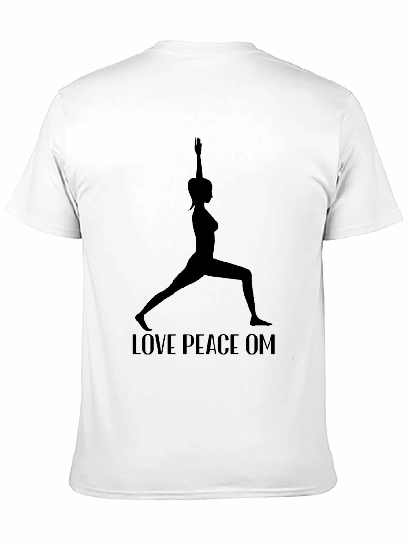 Yoga Silhouette T-Shirt - Love Peace Om