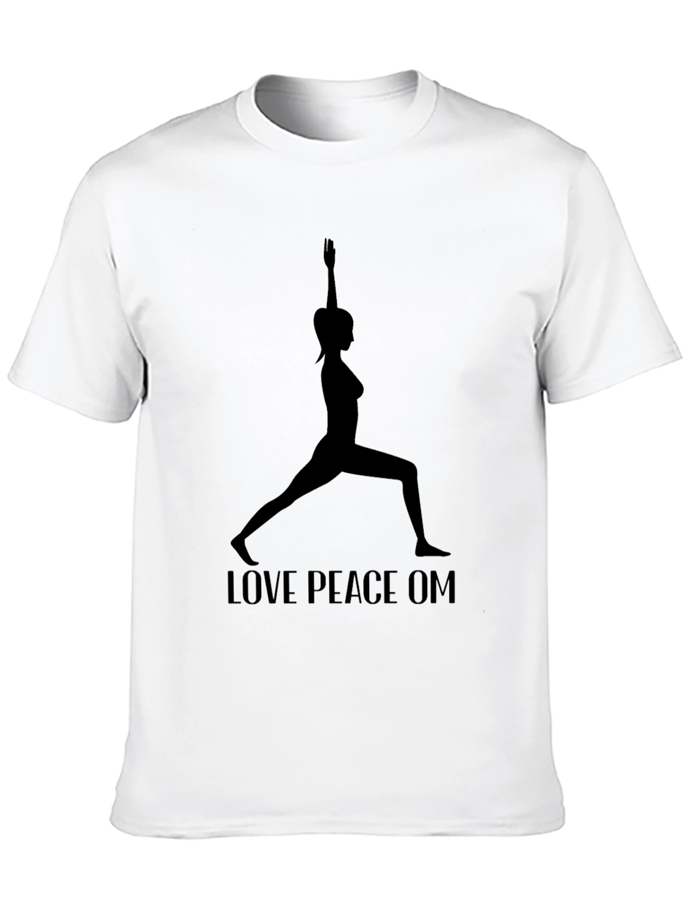 Yoga Silhouette T-Shirt - Love Peace Om