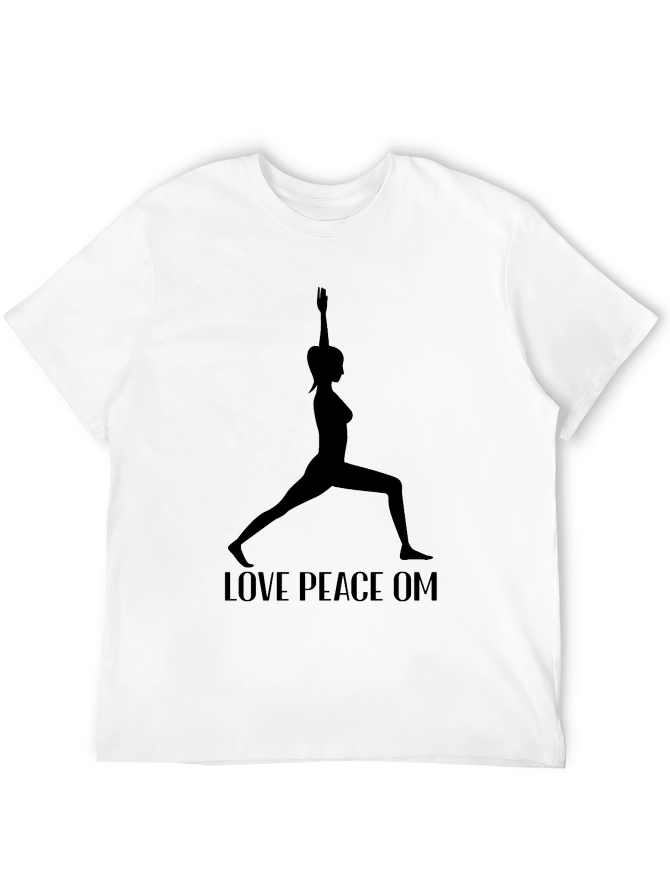 Yoga Silhouette T-Shirt - Love Peace Om