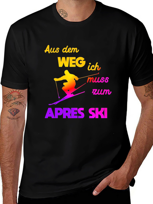 Apres Ski T-Shirt Skiing Humor Tee