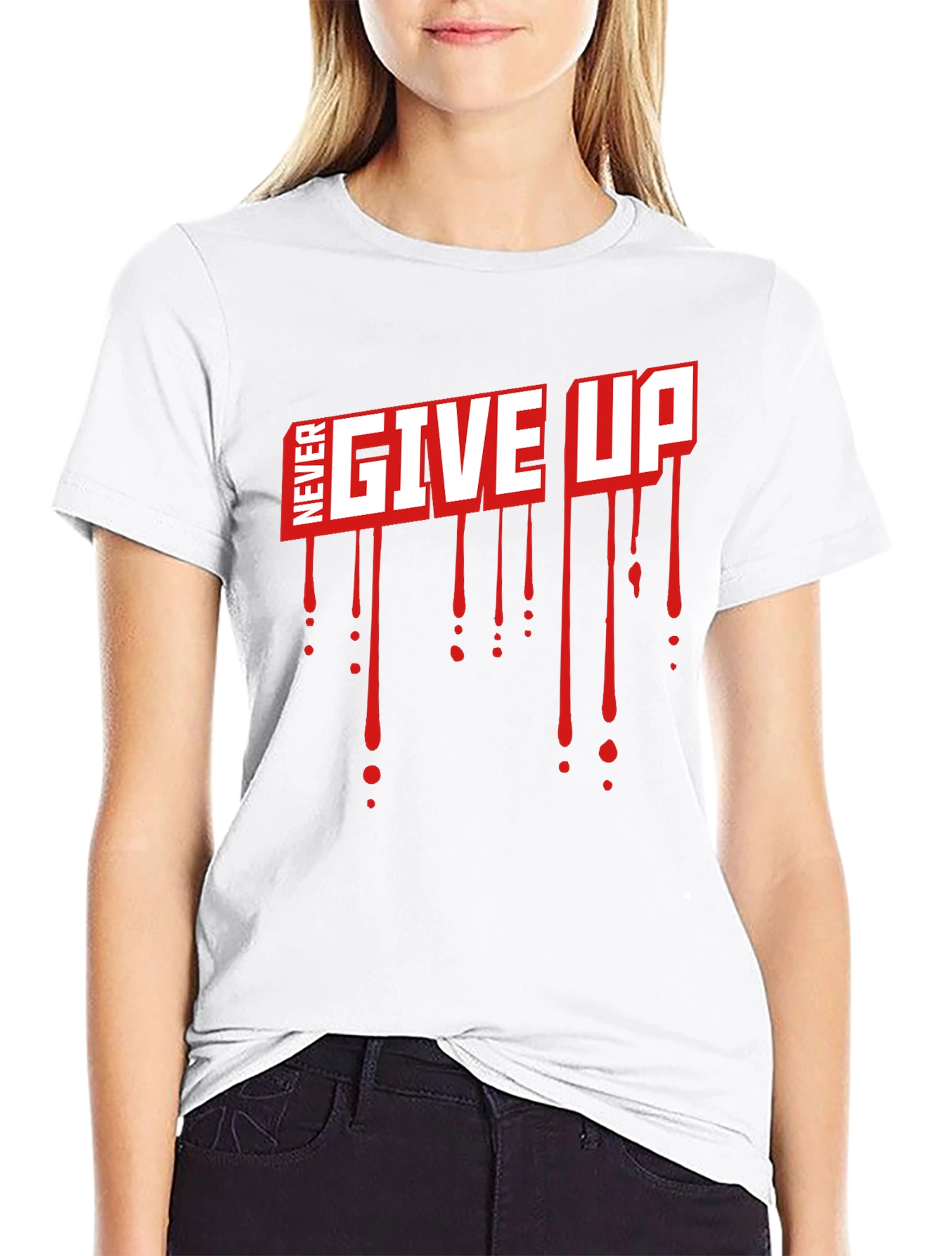 Never Give Up Graphic T-Shirt