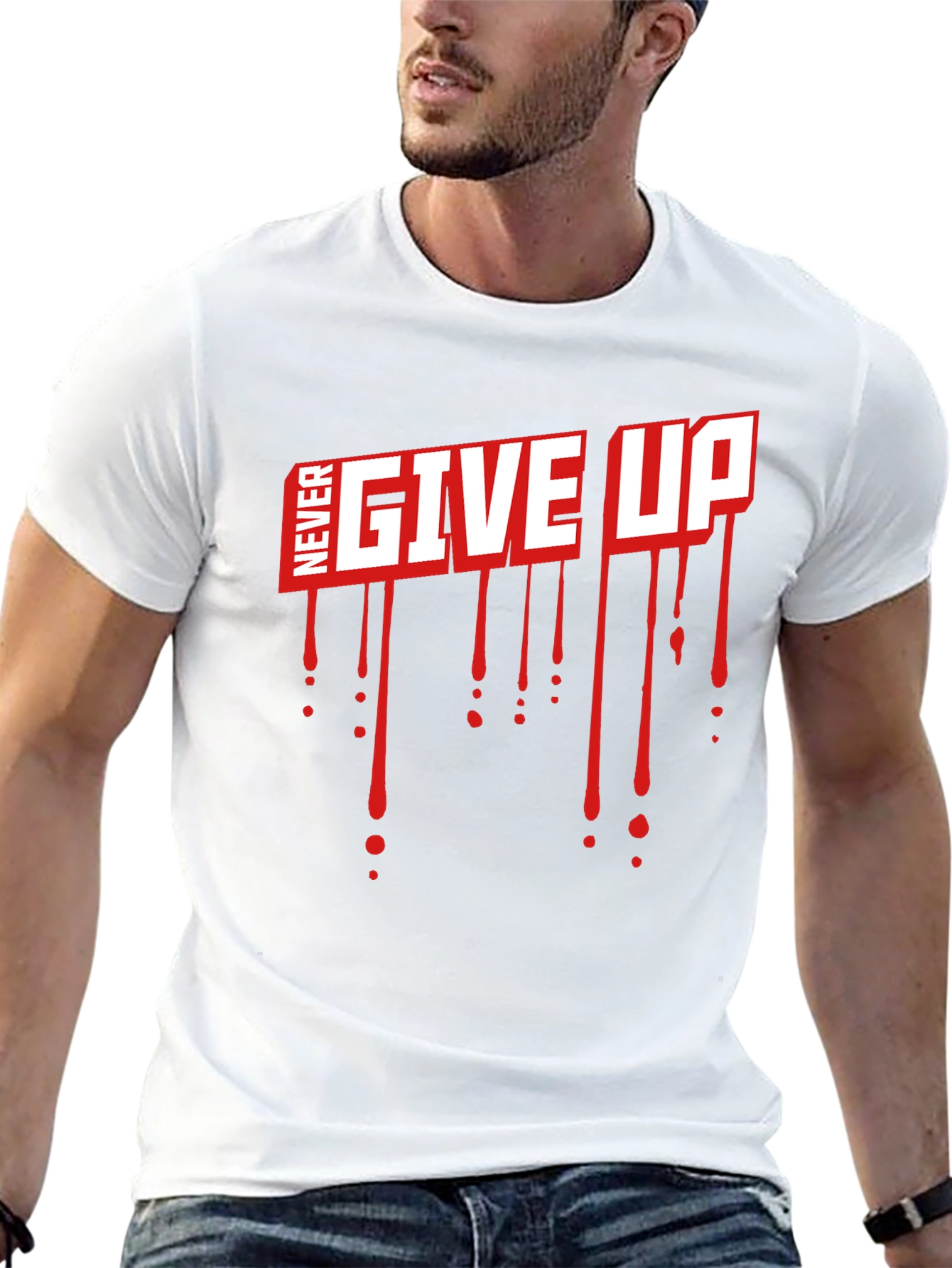 Never Give Up Graphic T-Shirt