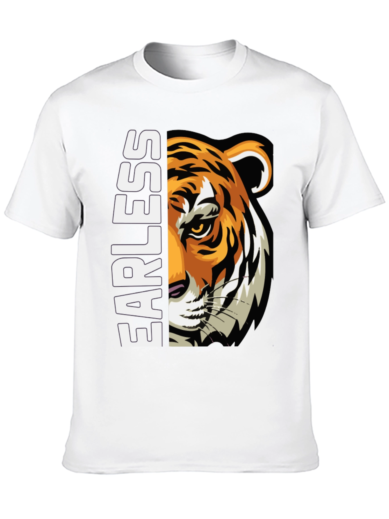Fearless Tiger Graphic T-Shirt - Bold Design