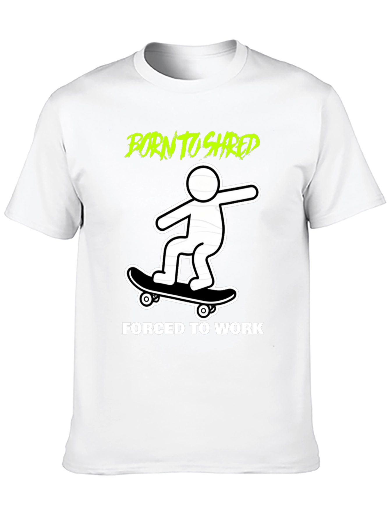 Born to Shred Skateboard Graphic Tee