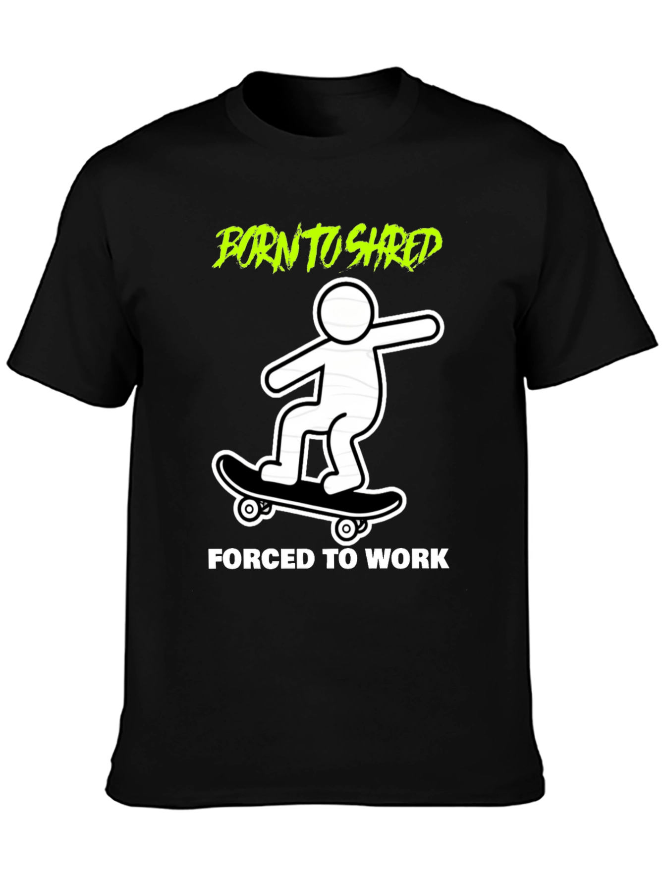 Born to Shred Skateboard Graphic Tee