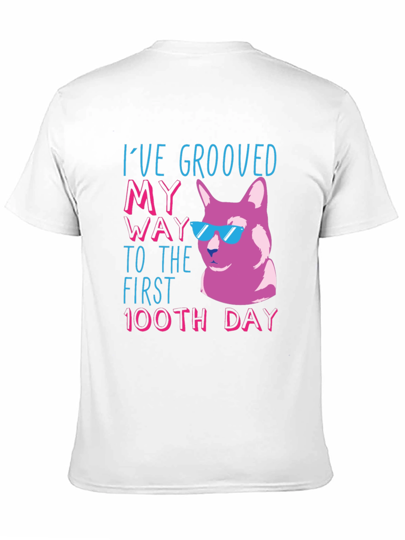 Groovy 100th Day Cat T-Shirt