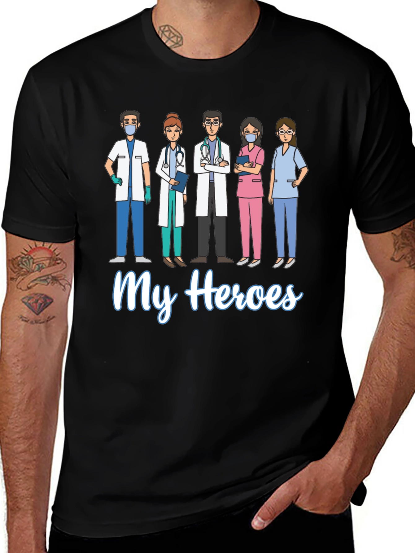 My Heroes Graphic T-Shirt - Essential Worker Appreciation