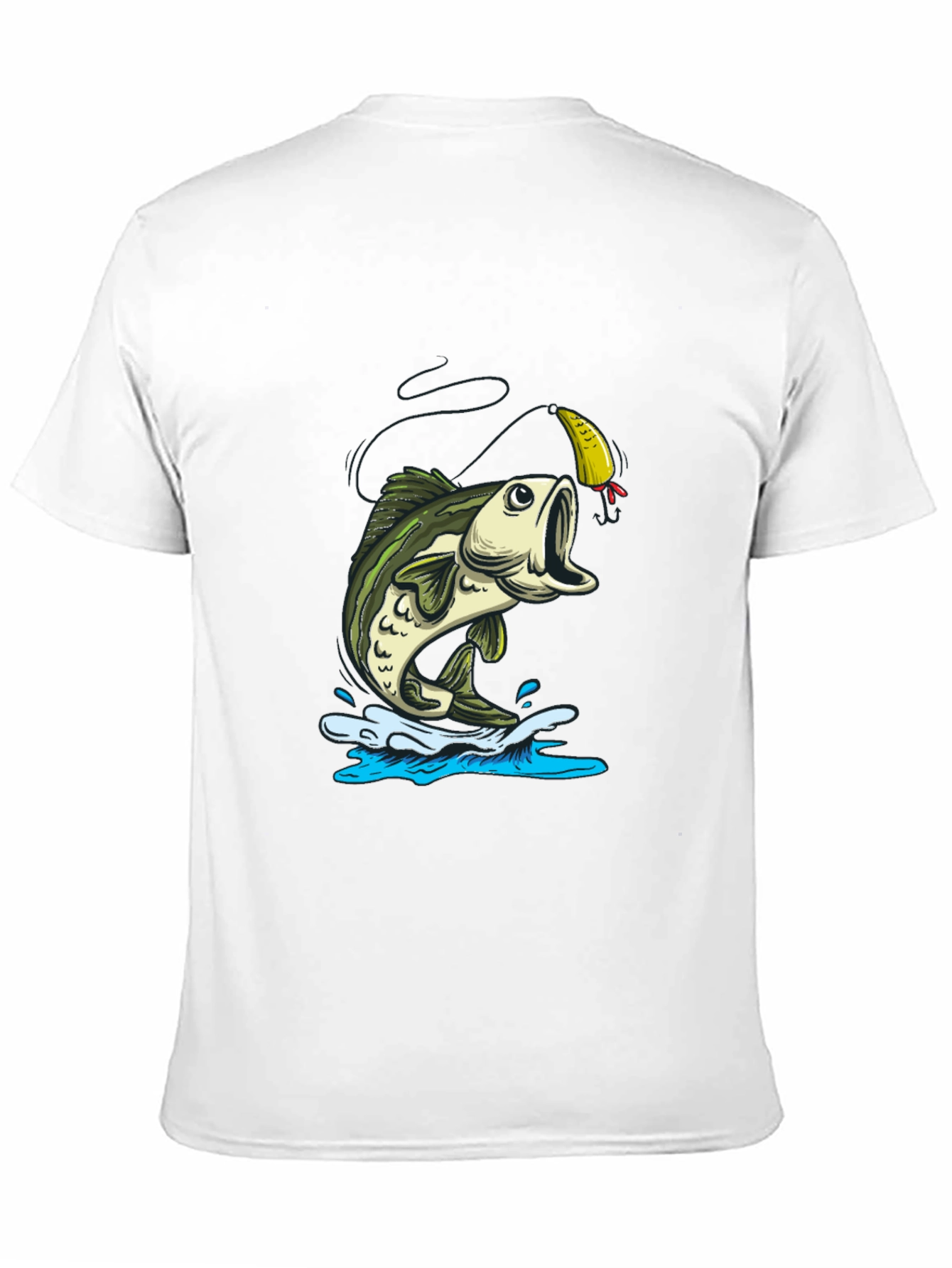 Bass Fishing Graphic T-Shirt - Angler Design
