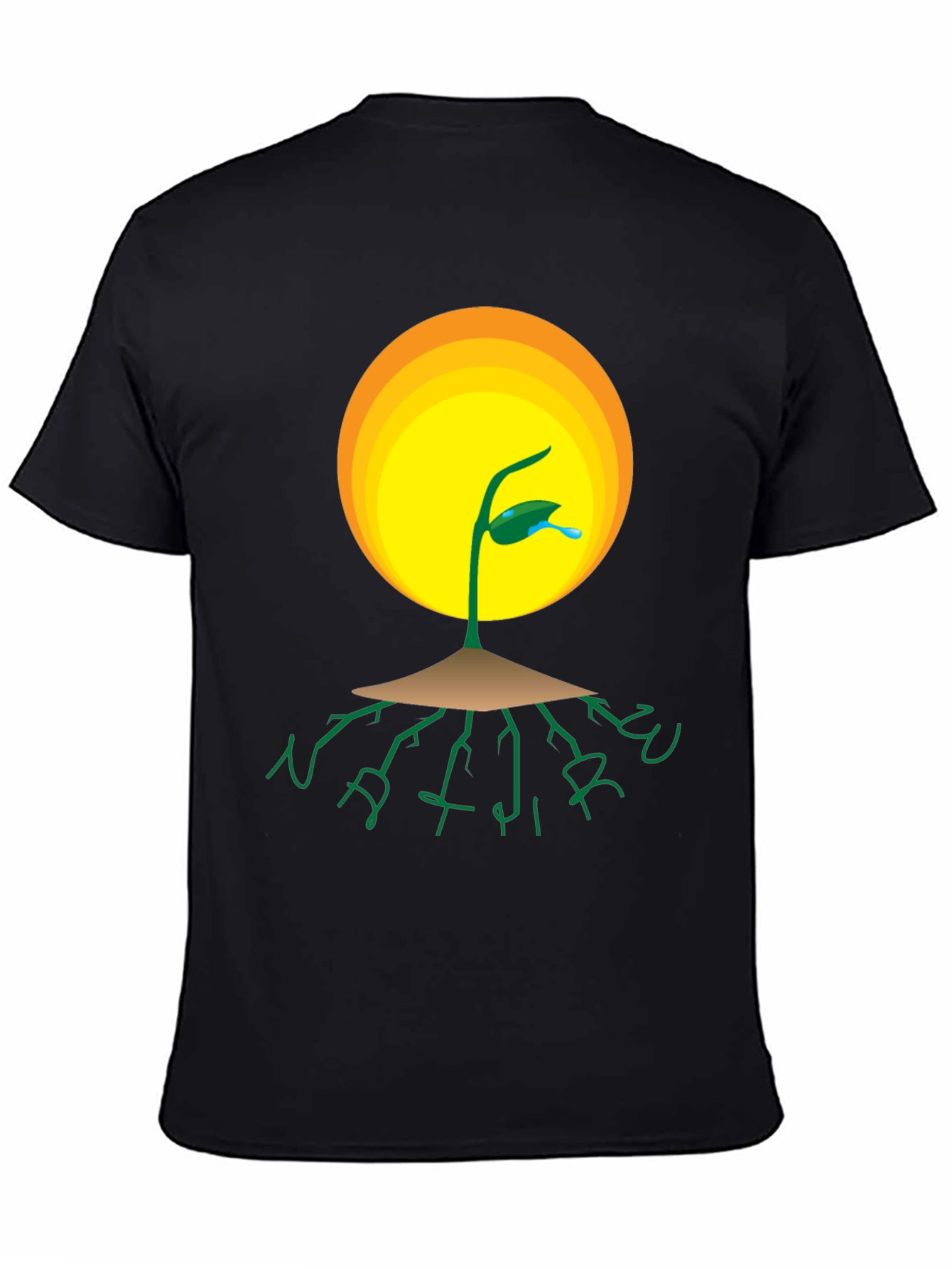 Nature Roots T-Shirt - Black