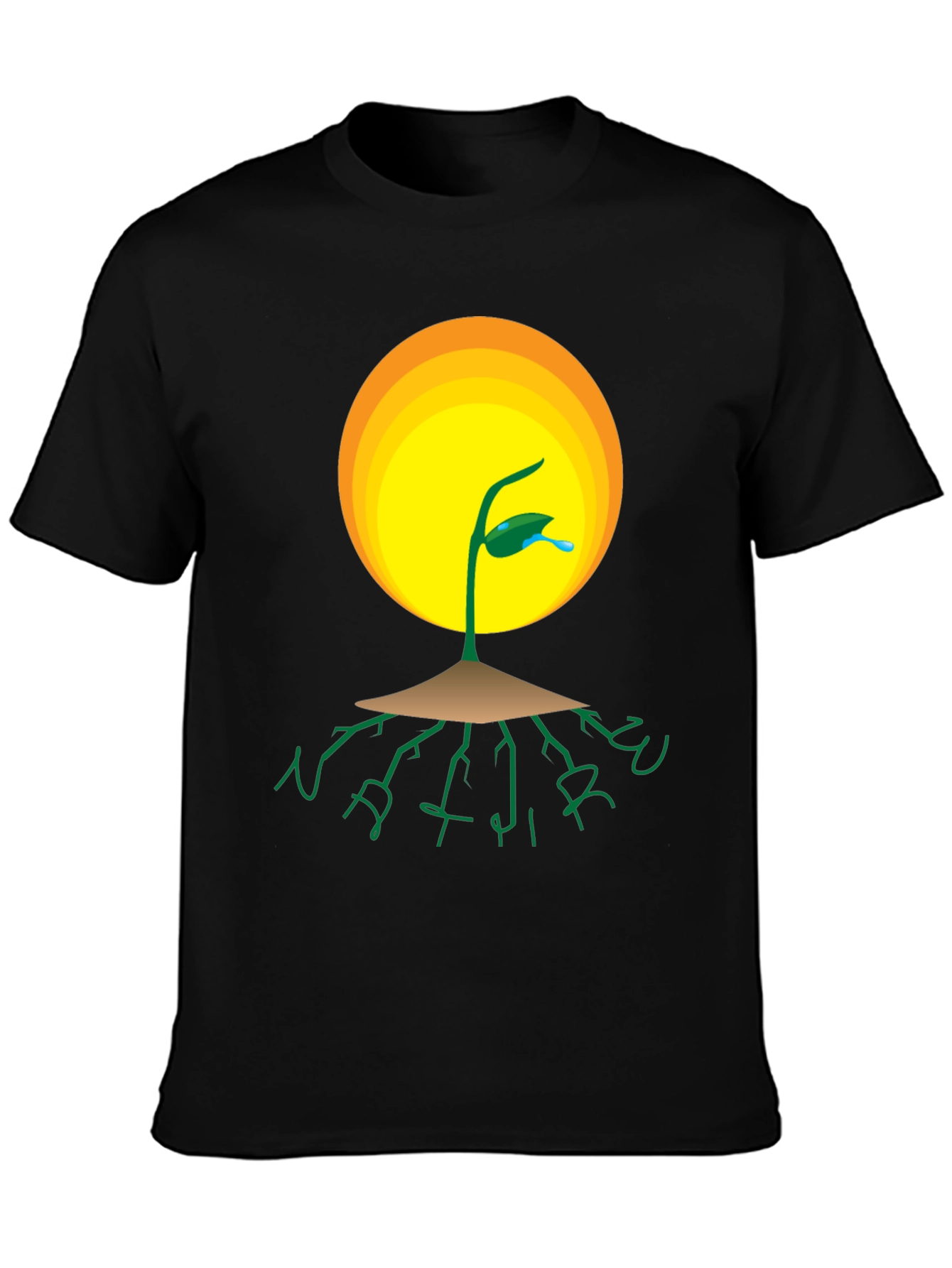 Nature Roots T-Shirt - Black