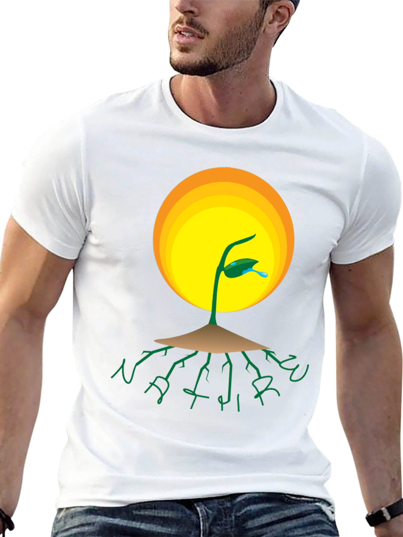 Nature Roots T-Shirt - Black
