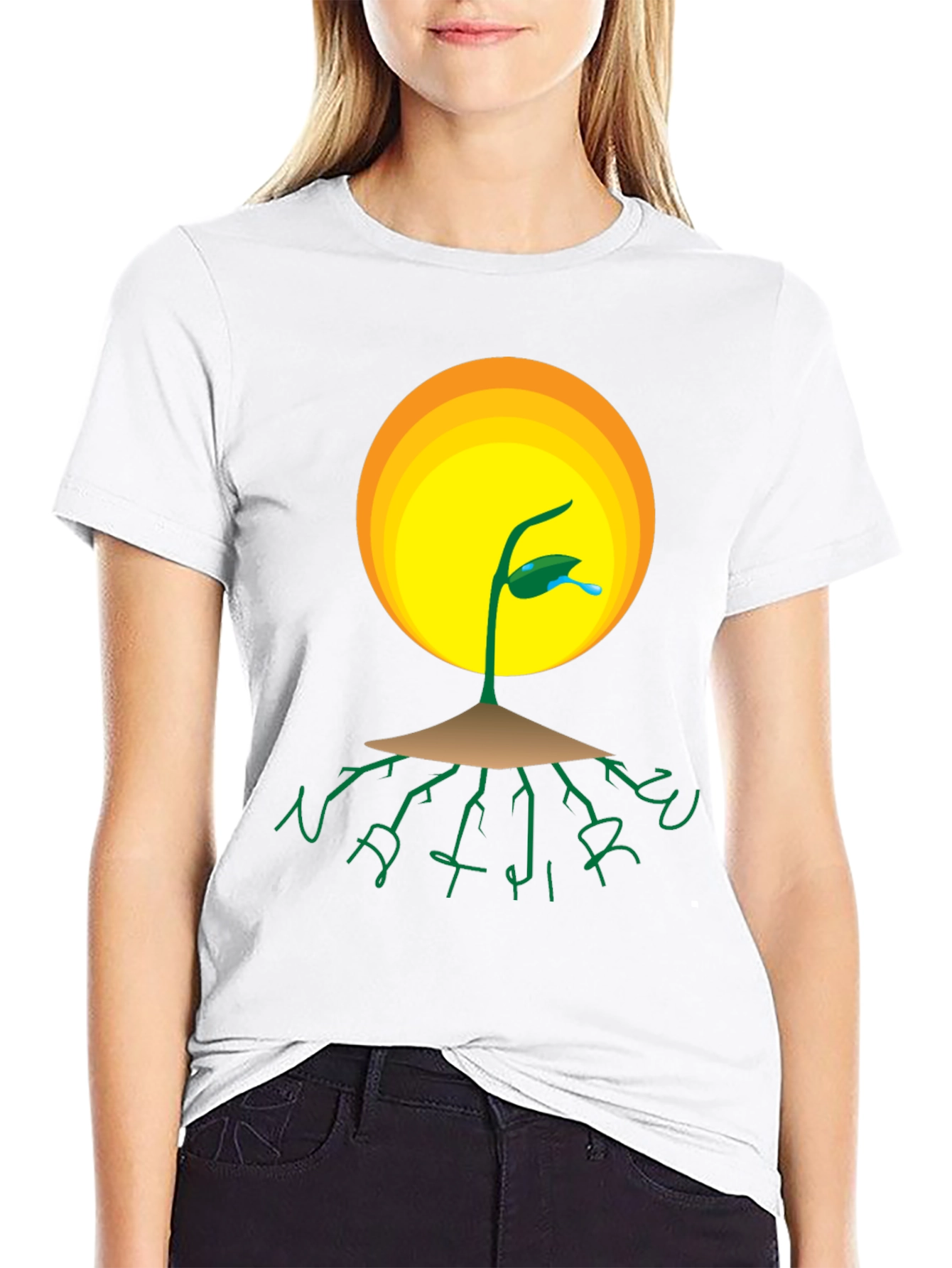Nature Roots T-Shirt - Black