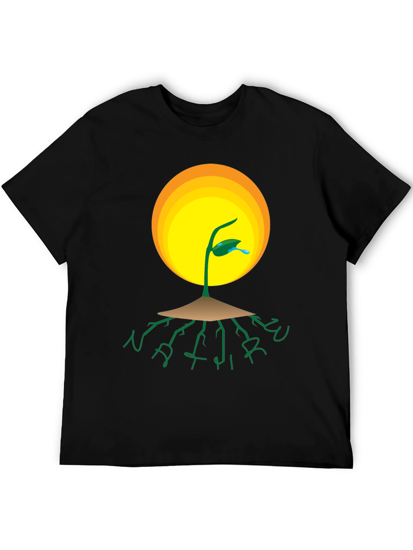 Nature Roots T-Shirt - Black