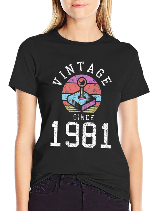 Vintage Since 1981 Gaming T-Shirt