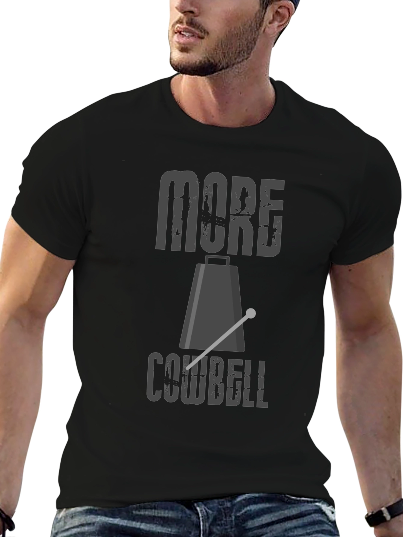 More Cowbell T-Shirt - Classic Rock Comedy