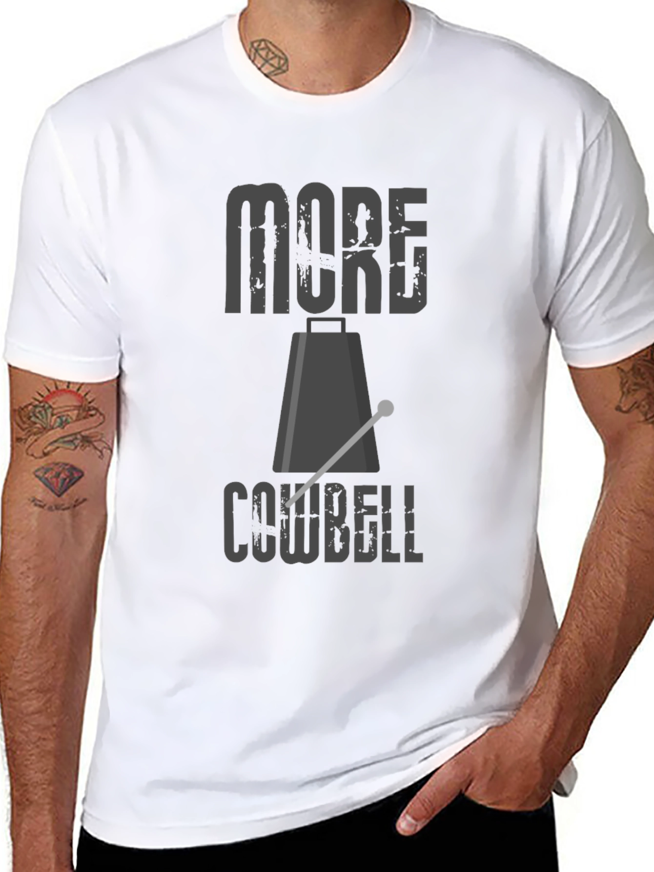 More Cowbell T-Shirt - Classic Rock Comedy