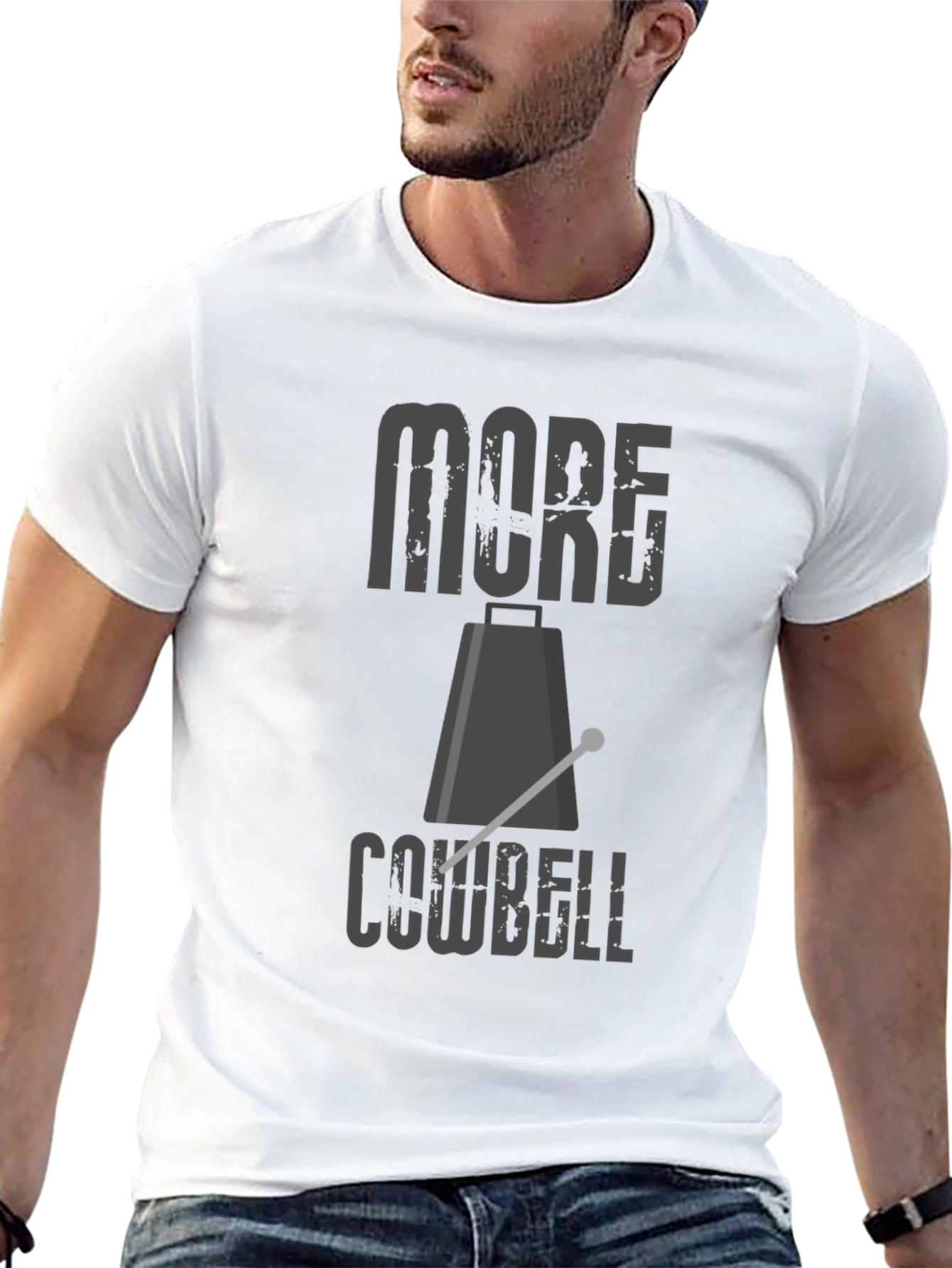More Cowbell T-Shirt - Classic Rock Comedy