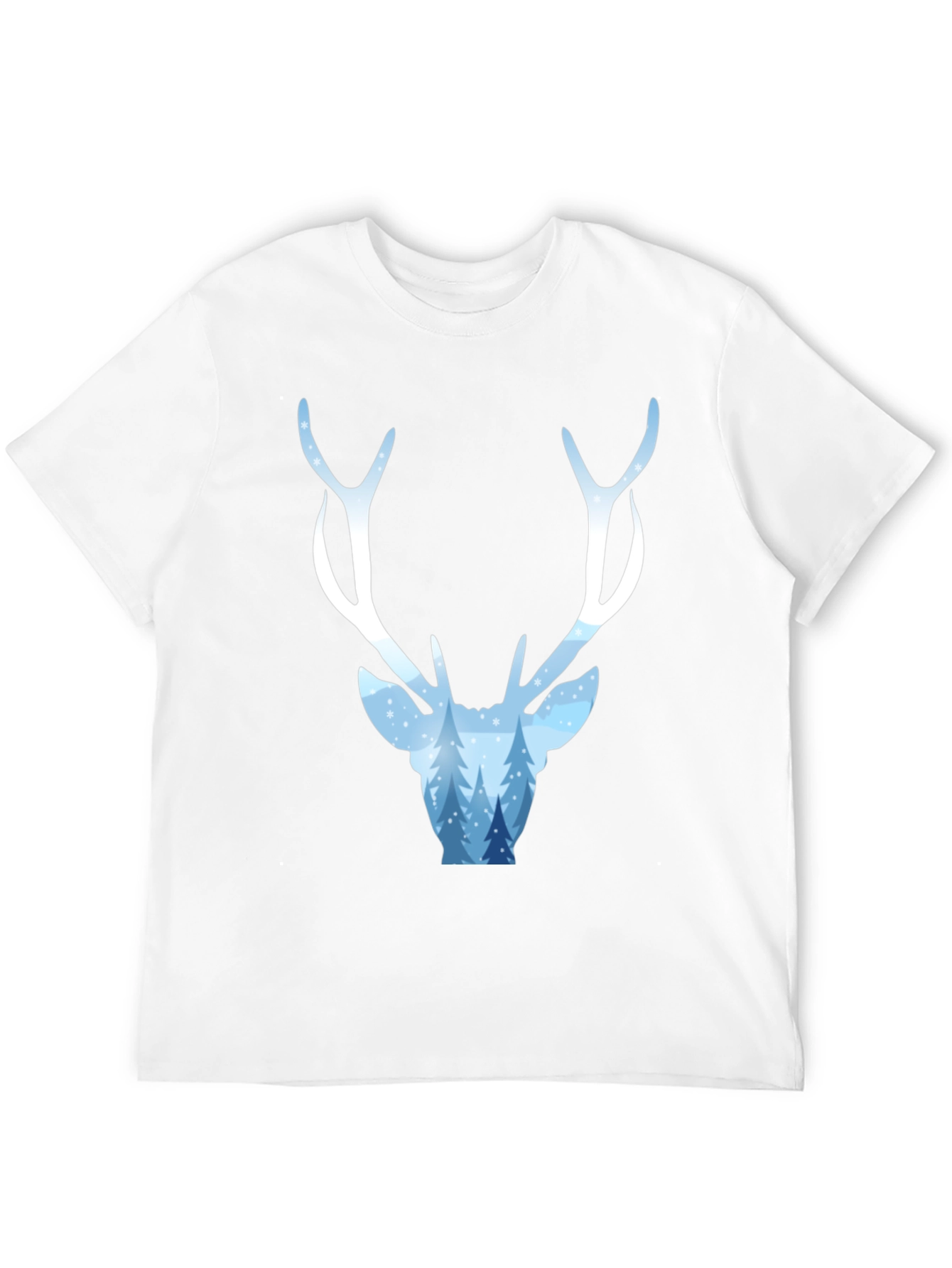 Winter Deer Graphic Tee - Stylish Holiday Apparel