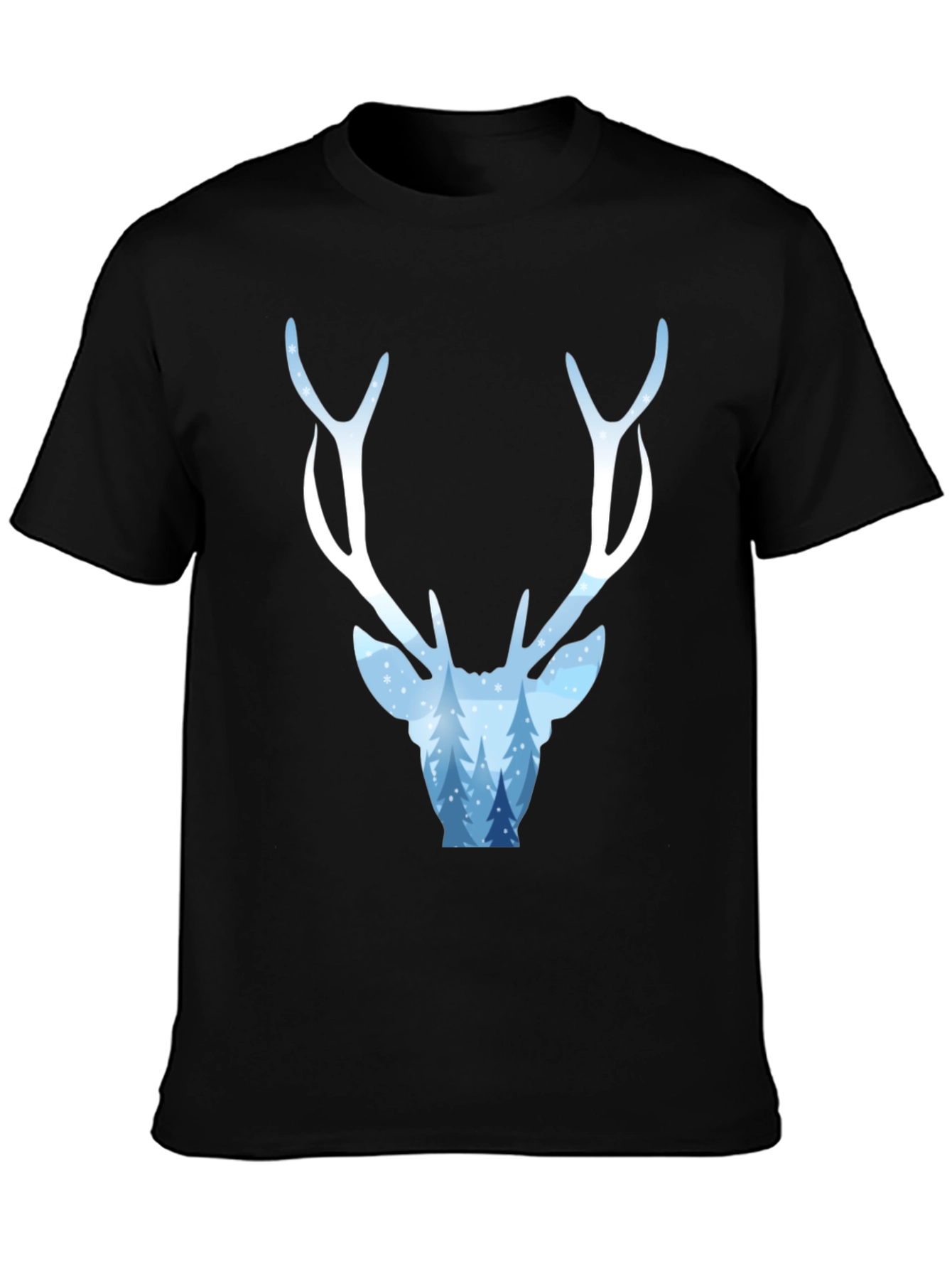 Winter Deer Graphic Tee - Stylish Holiday Apparel
