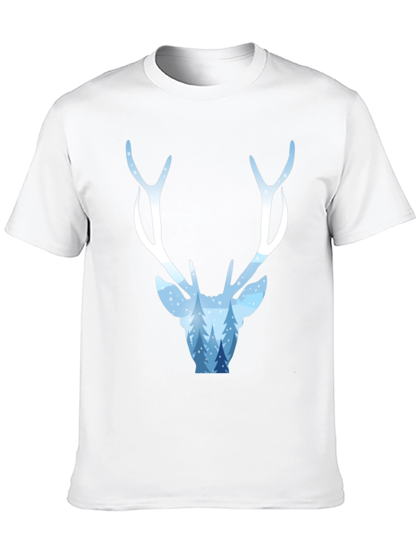 Winter Deer Graphic Tee - Stylish Holiday Apparel