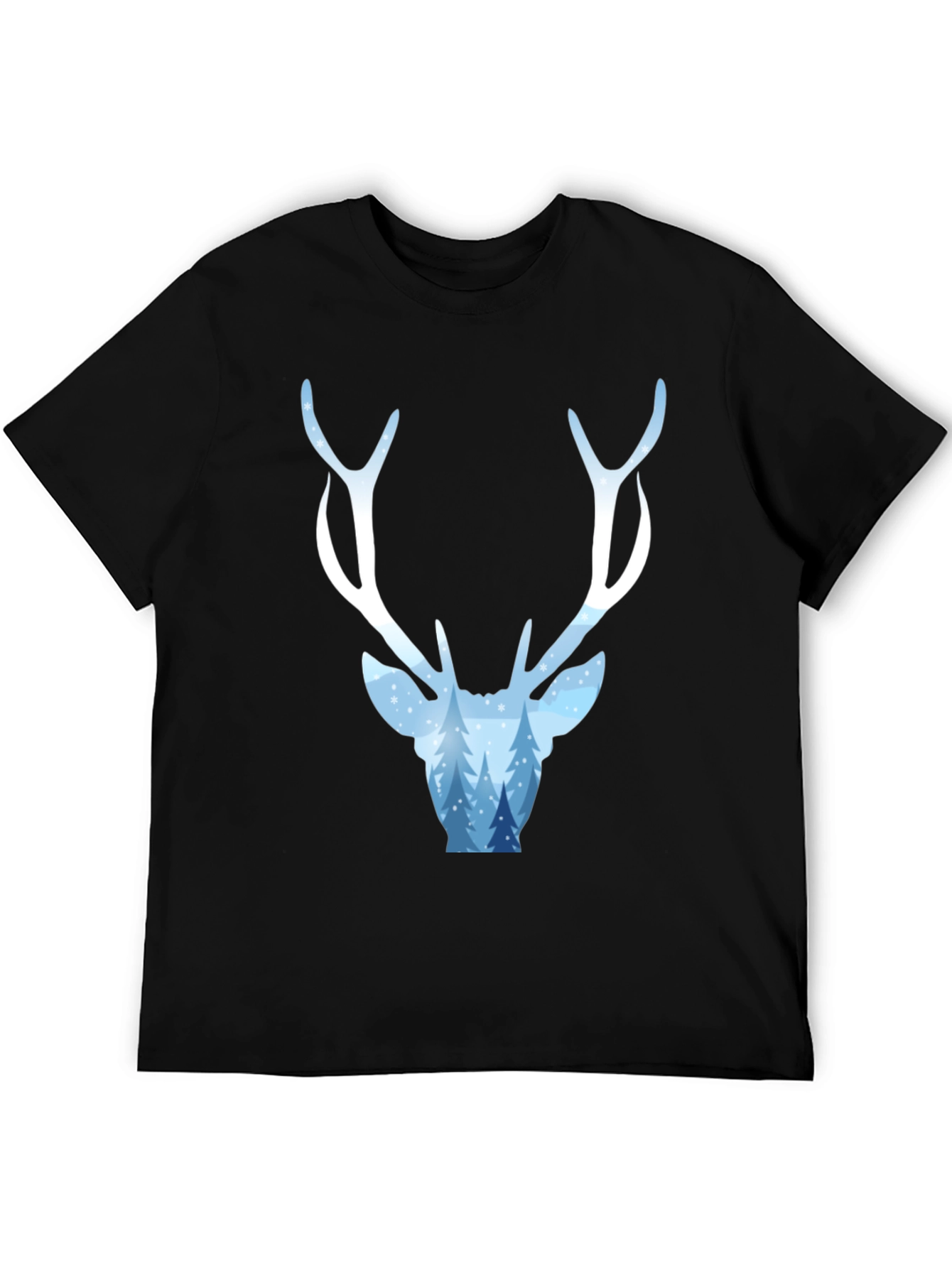 Winter Deer Graphic Tee - Stylish Holiday Apparel
