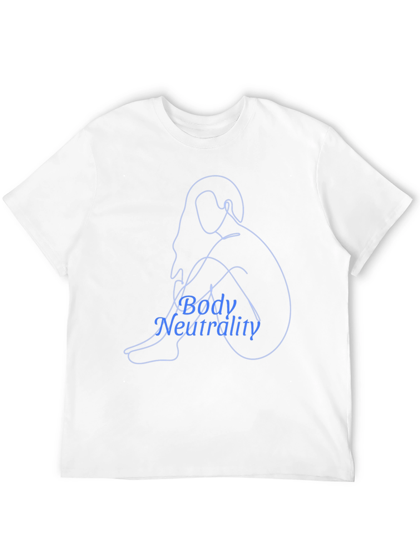 Body Neutrality Line Art T-Shirt - Black