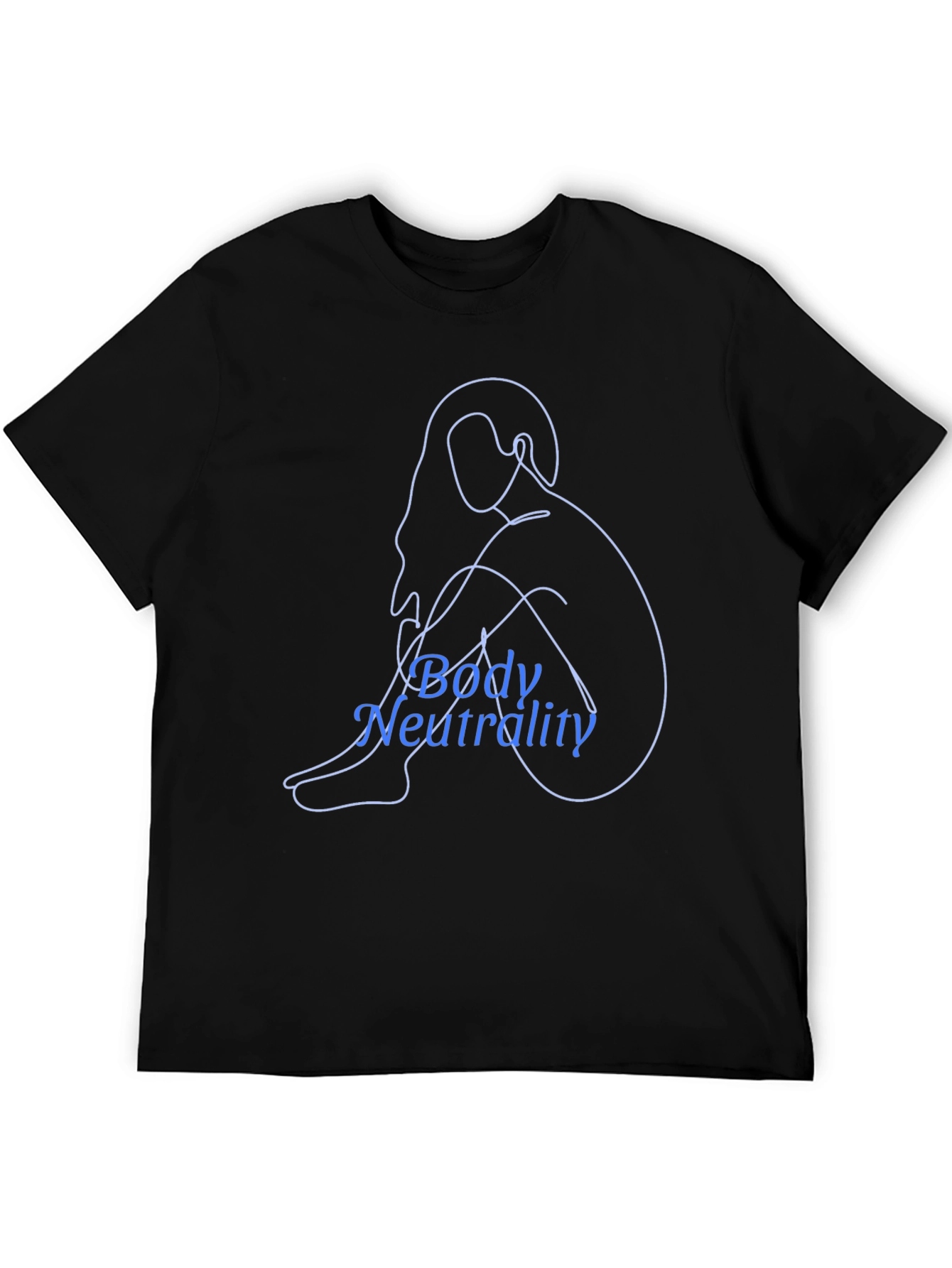Body Neutrality Line Art T-Shirt - Black