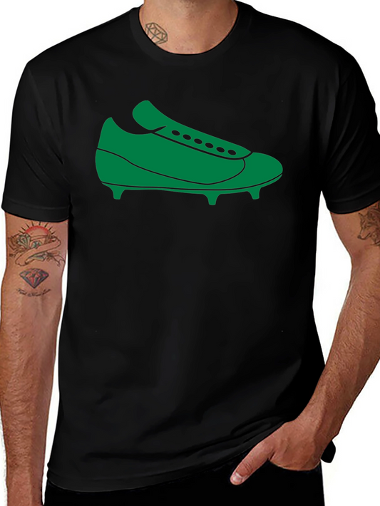 Green Soccer Shoe Graphic Tee - Sporty Style