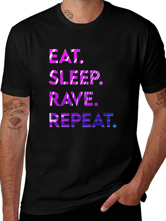 Eat Sleep Rave Repeat Graphic Tee